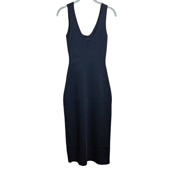 Because Of Alice NEW Scoop Neck knit midi dress tank dress black stretchy sexy - Picture 5 of 6